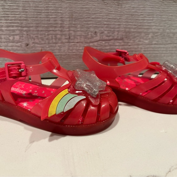 32442 MINI MELISSA POSSESSION II 06376 PINK HAPPY SANDAL FOR TODDLER Size 8 - Picture 3 of 6